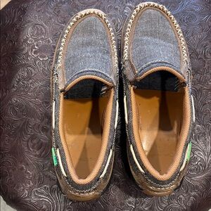 Twisted X Denim and Brown Women's Loafers